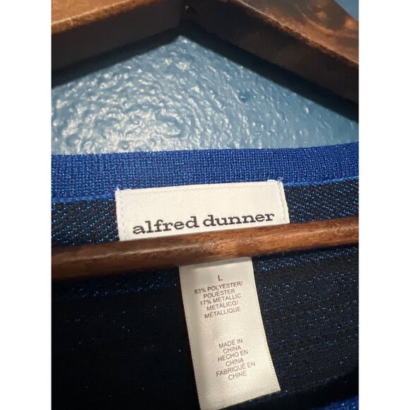 Alfred Dunner Metallic Cardigan Faux Set - Picture 2 of 7